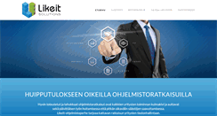 Desktop Screenshot of likeit.fi