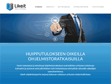 Tablet Screenshot of likeit.fi